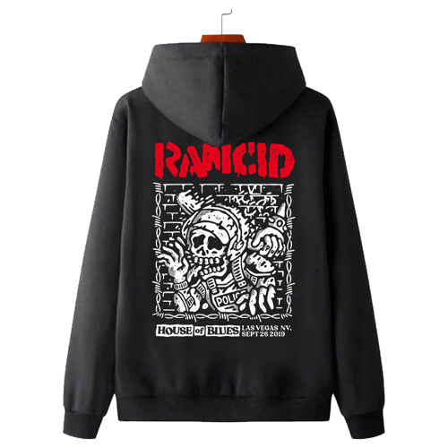 Rancid House Of Blues Hoodie Bahan Cotton Fleece | Jumper & Zipper READY STOCK