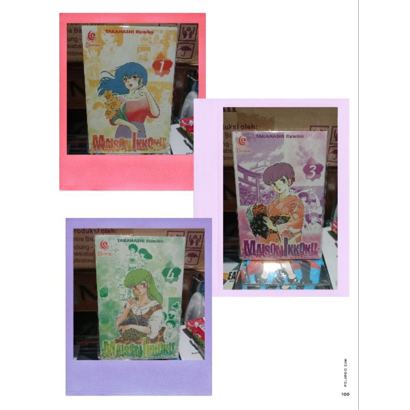 Komik maison ikkoku 1,3,4 segel cabutan / komik maison ikkoku vol 1,3,4 segel cabutan
