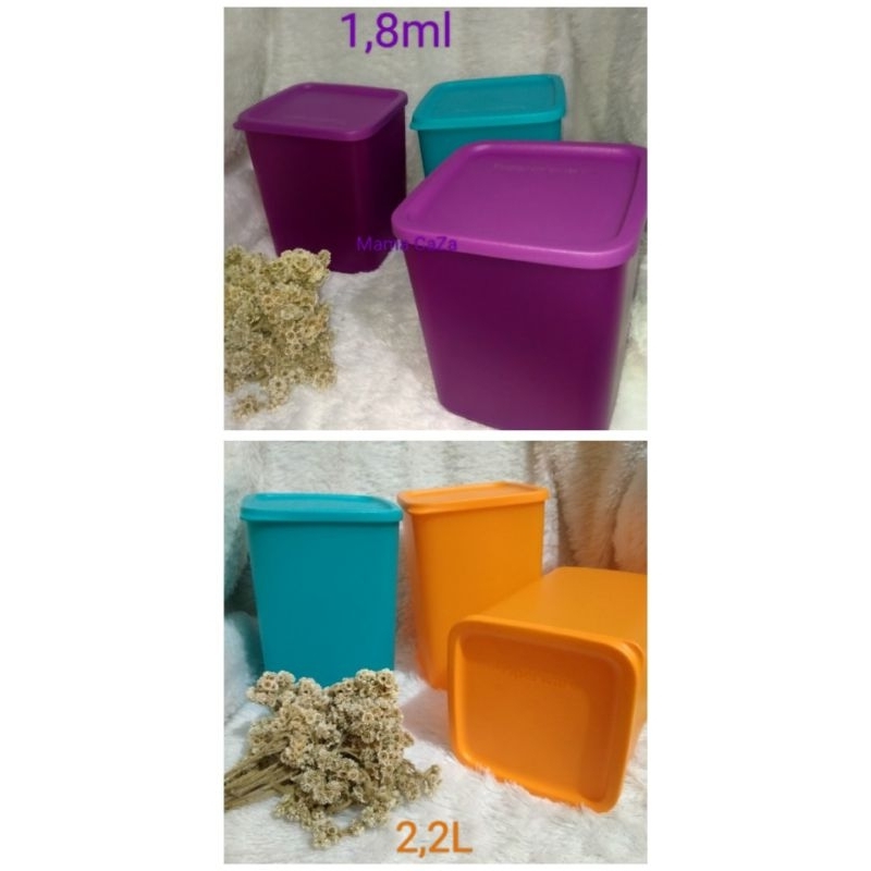 Tupperware toples Large square round