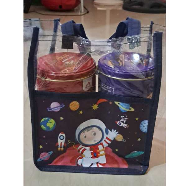 

E502 Tas Hampers Goodie Bag Mika Transparan, Plastik Ultah, atau Souvenir Ulang Tahun Anak