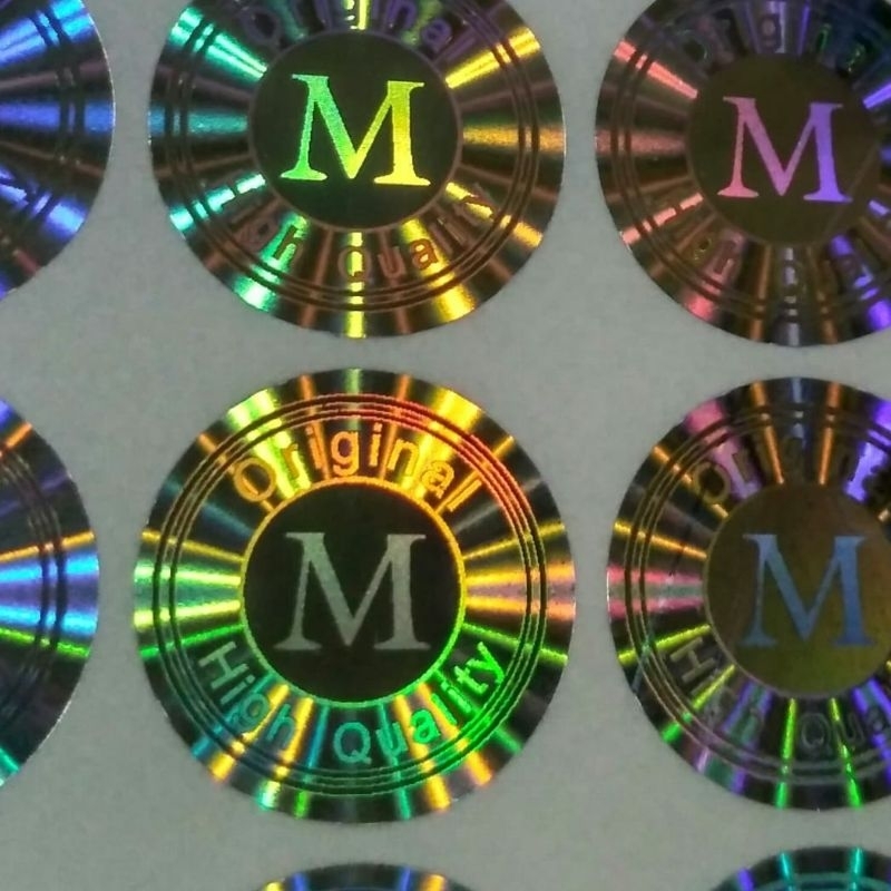 

stiker hologram original 1.5 cm bulat