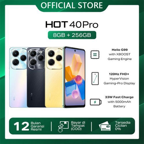 【2024 NEW】INFINlX HOT 40 PRO 16GB+512GB HD Handphone android 7000mAh 5G HP murah Smartphone 7.5inci 