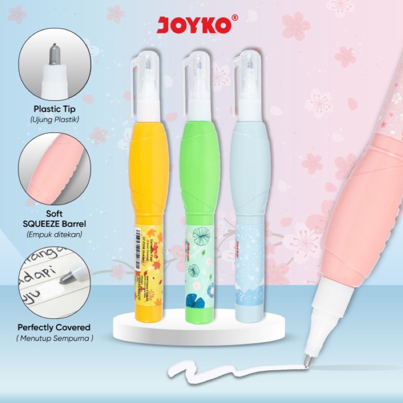 

Correction Fluid Joyko CF-P238 Seasons ECER 1 Biji / Tipex Joyko ( 4 Seasons ) / Tipe Ex Cair Joyko Unik