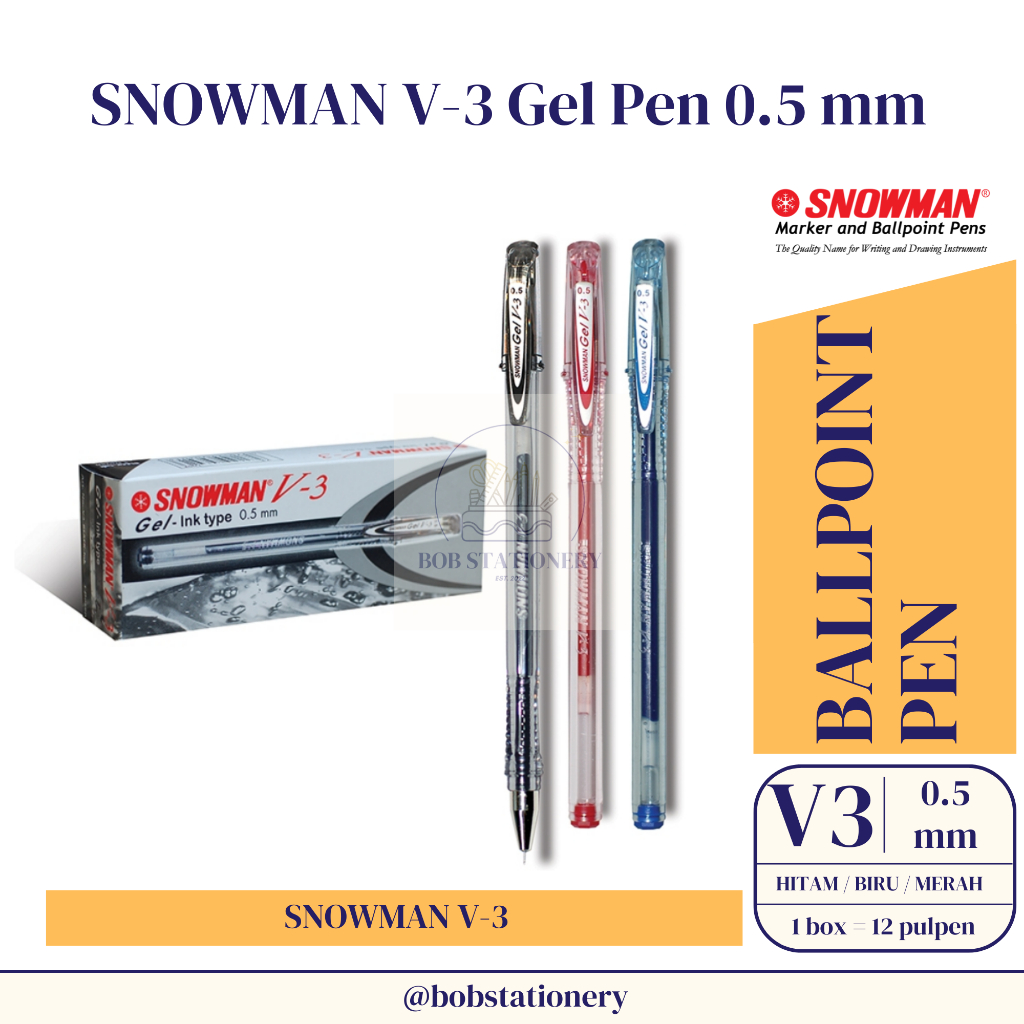 

SNOWMAN V-3 Gel Ballpoint Pen 0.5 mm