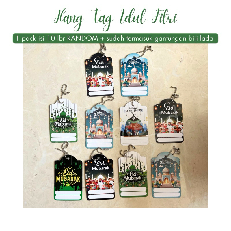 

Hang tag lebaran idul fitri greeting card kartu ycapan