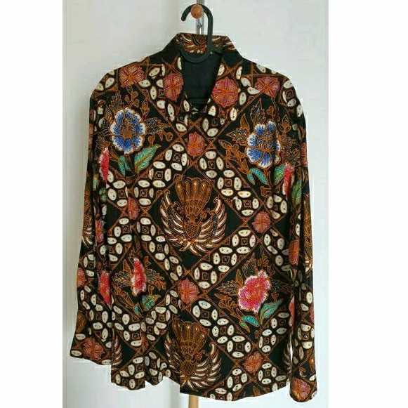 Kemeja lengan panjang Batik Cap Premium Preloved