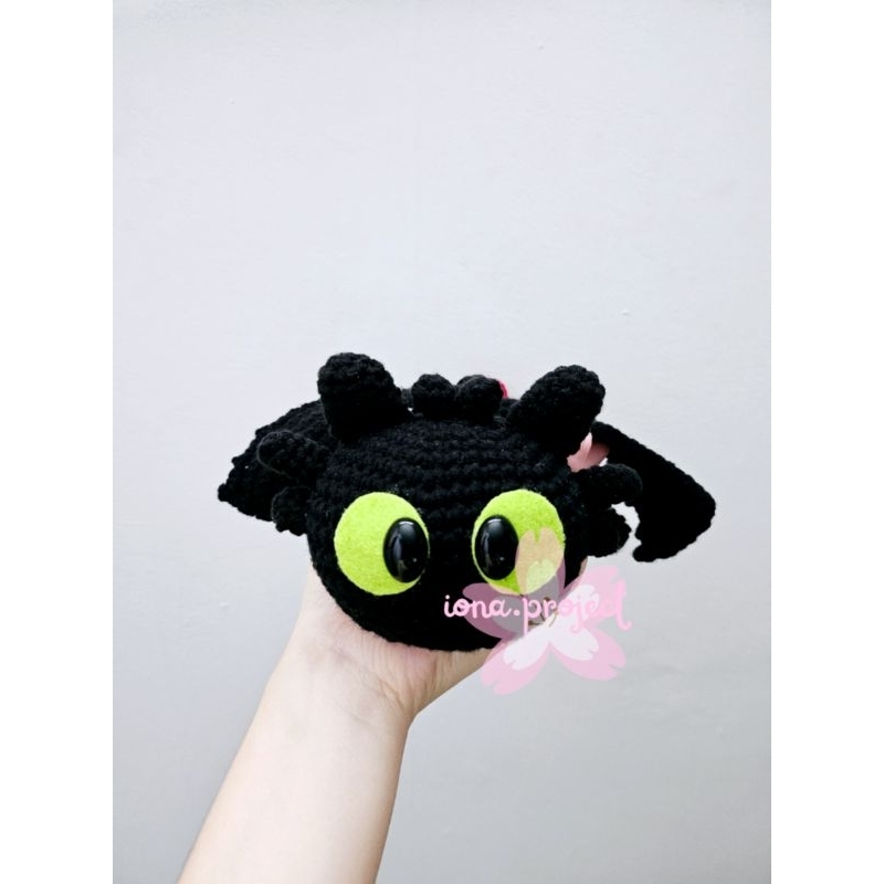 Boneka Rajut Amigurumi Toothless Jumbo