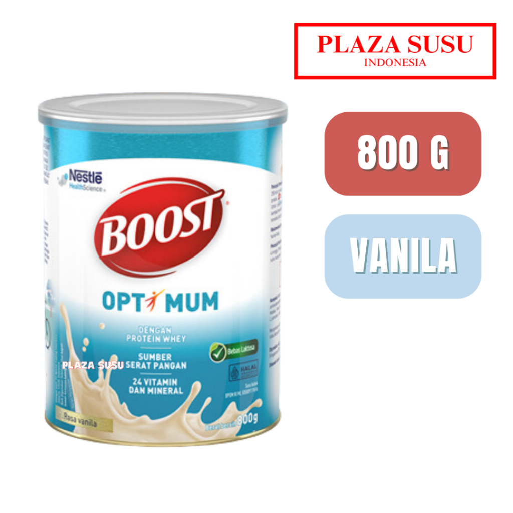 

NESTLE BOOST OPTIMUM VANILA 800 G SUSU NUTRISI DEWASA DAN LANSIA