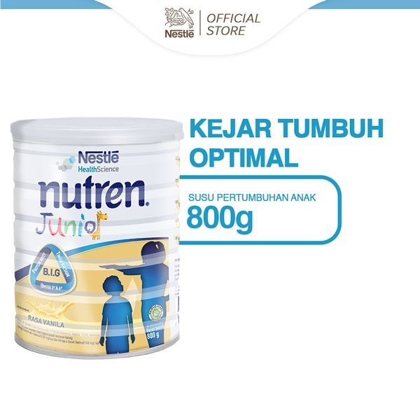 

NESTLE Nutren Junior Susu Pertumbuhan Vanila 1-10 tahun Kaleng 800g