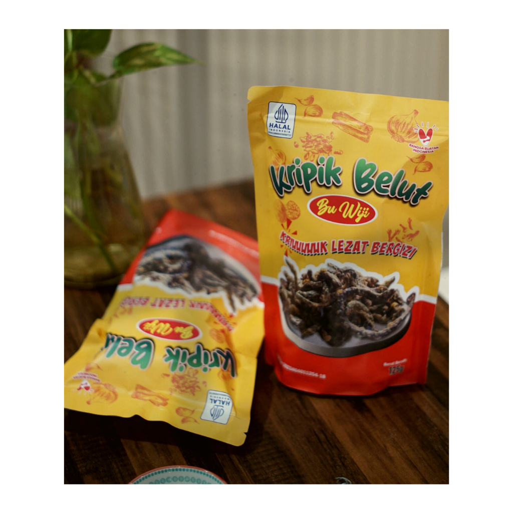 

KRIPIK BELUT BU WIJI 125 Gram Premium