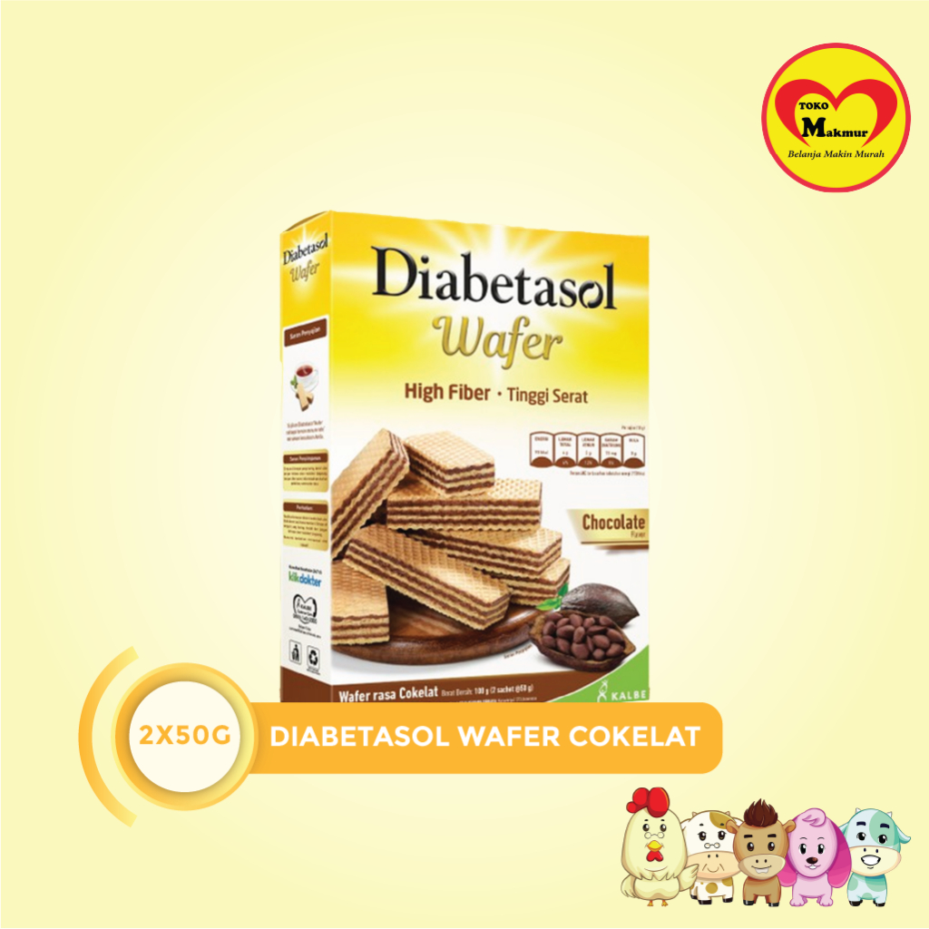 

Diabetasol Wafer Coklat 100gr / Toko Makmur Pondok Jati