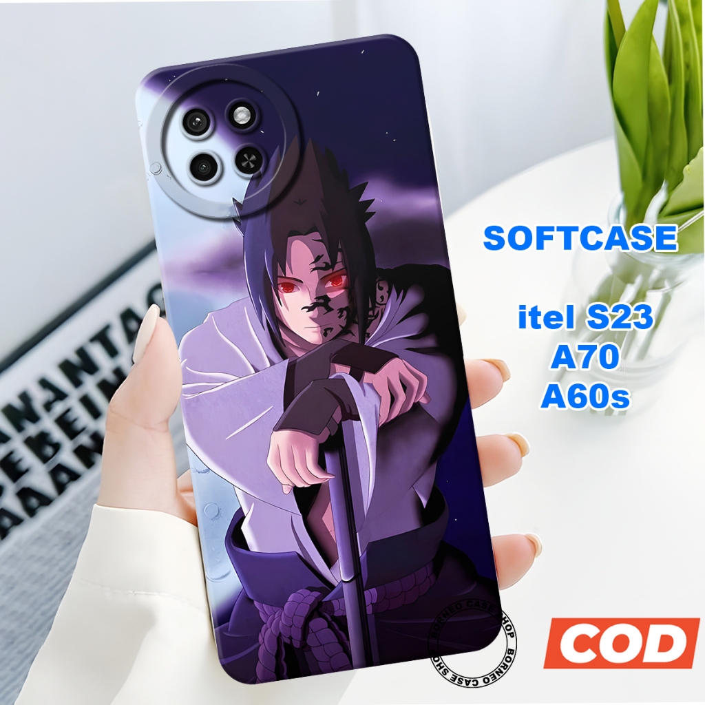 Softcase Itel S23 Itel A70 Itel A60s Terbaru motif Uchiha Sasuke/uchiha itachi - Softcase - Kesing H