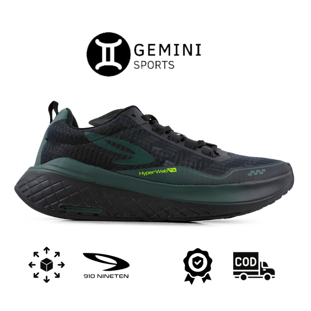 910 SEPATU LARI ULTRA EKIDEN 1.0 - HIJAU TUA/HIJAU NEON