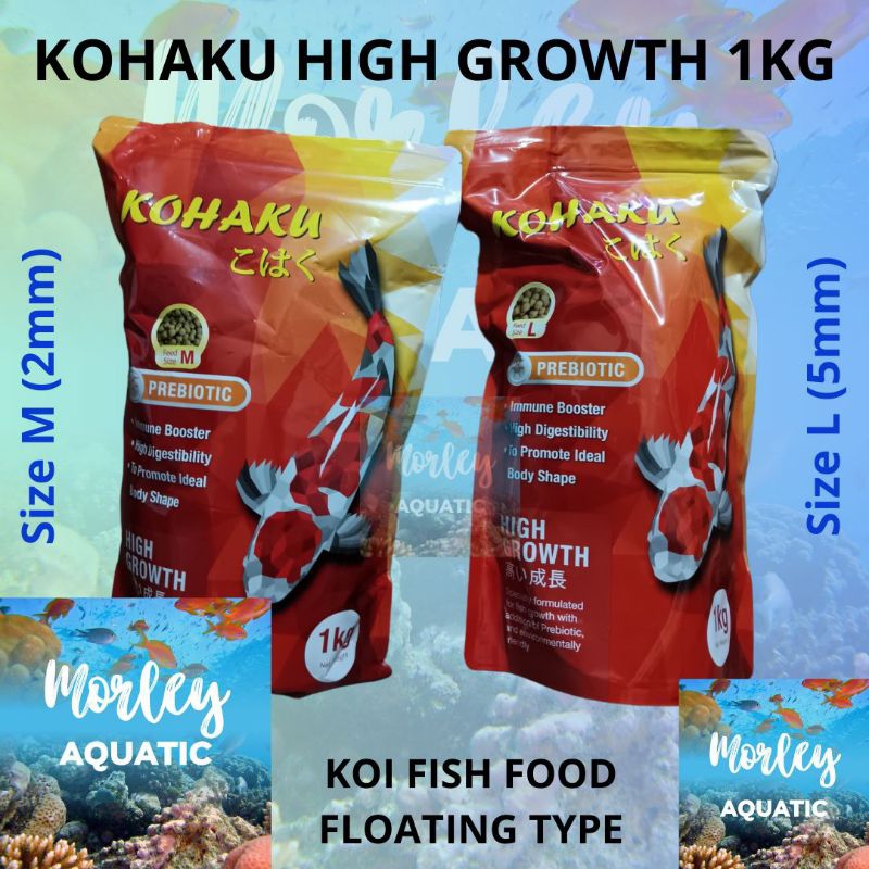 Kohaku High Growth 1kg M/L Protein Tinggi