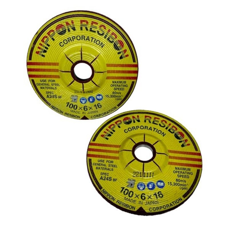 NIPPON RESIBON 4 INCI X 6MM - NIPON RESIBON BATU GERINDA POLES 4X6