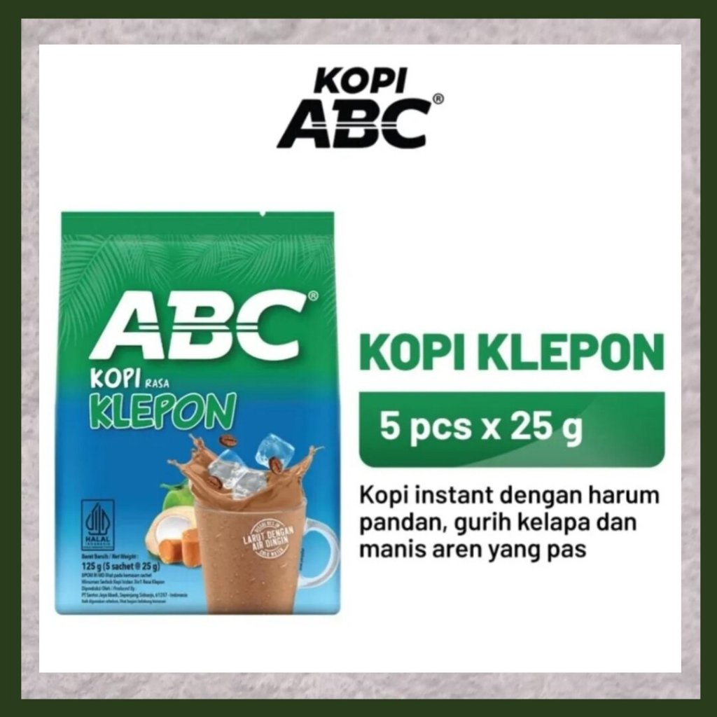 

abc kopi klepon pouch 125gr - abc kopi klepon