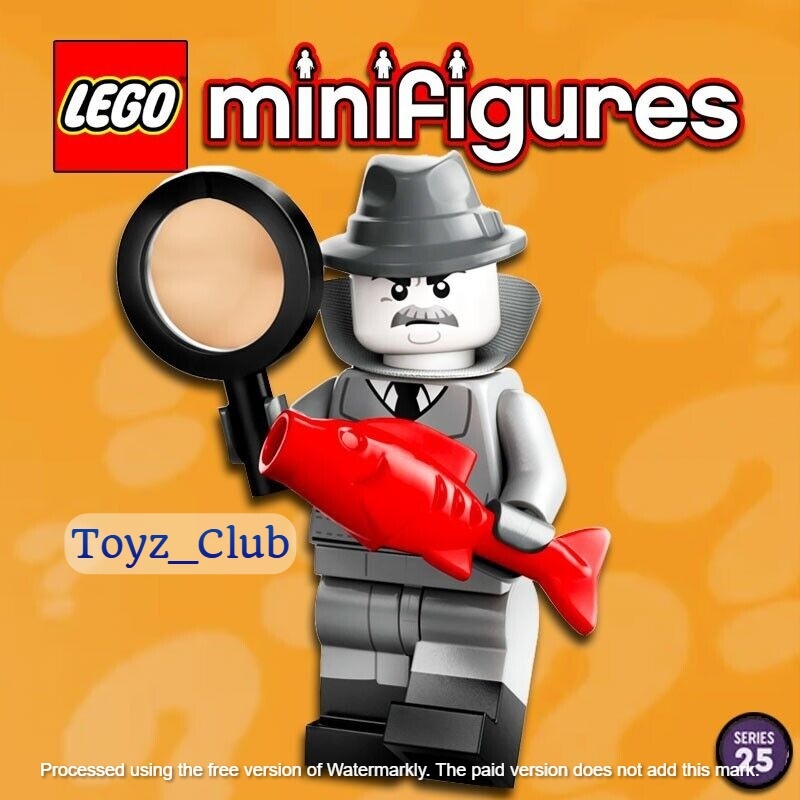 LEGO Minifigures 71045 Series 25 - Film Noir Detective Minifigure Seri No 1 Set Building Kid Toys Mo