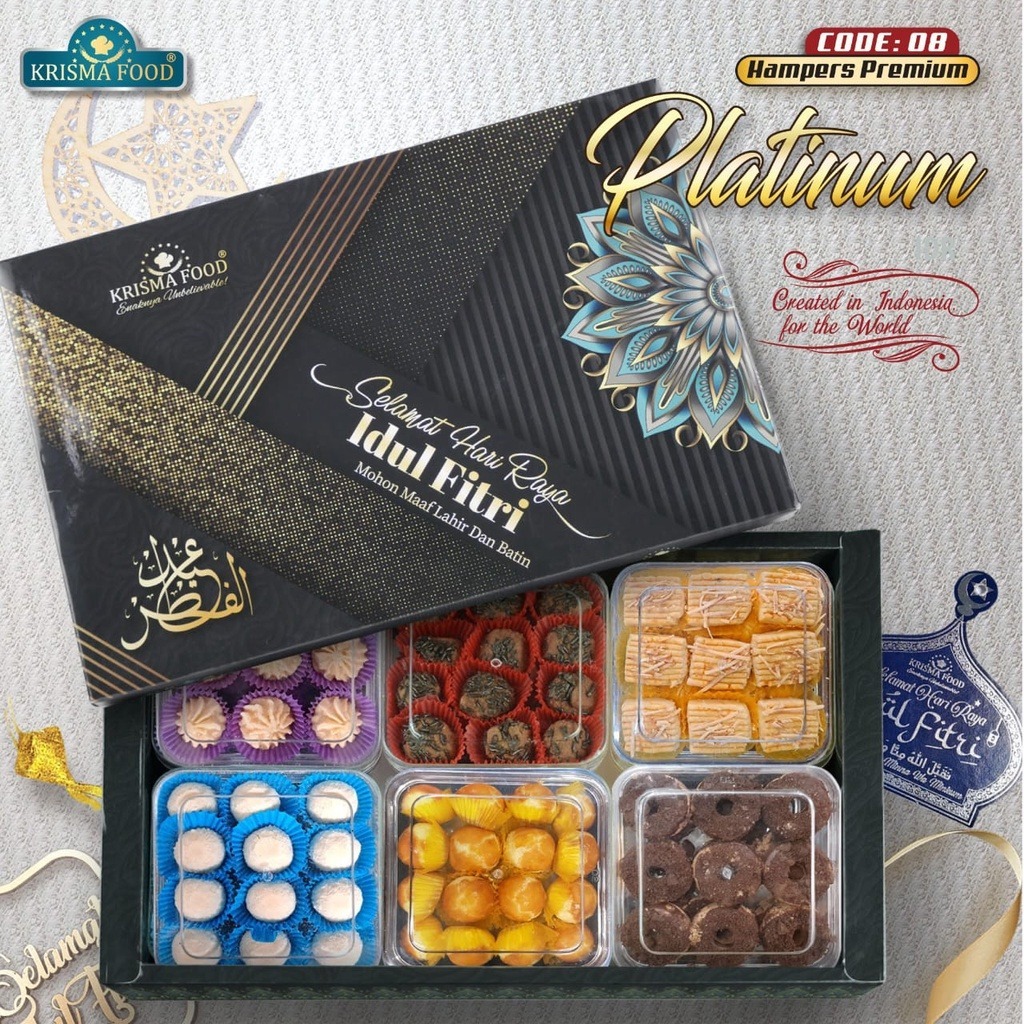 

FLASH SALE KRISMA FOOD PREMIUM PAKET PLATINUM FORGIVING LOYAL / HAMPERS KUE KERING PREMIUM TERBAIK / BOX KUE KERING MURAH HALAL ORIGINAL