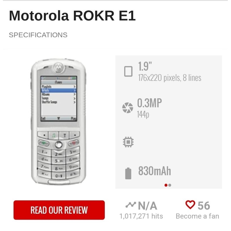 MOTOROLA ROKR E1 HP JADUL LANGKA UNIK DAN  CANTIK HP NOSTALGIA 100% ORIGINAL