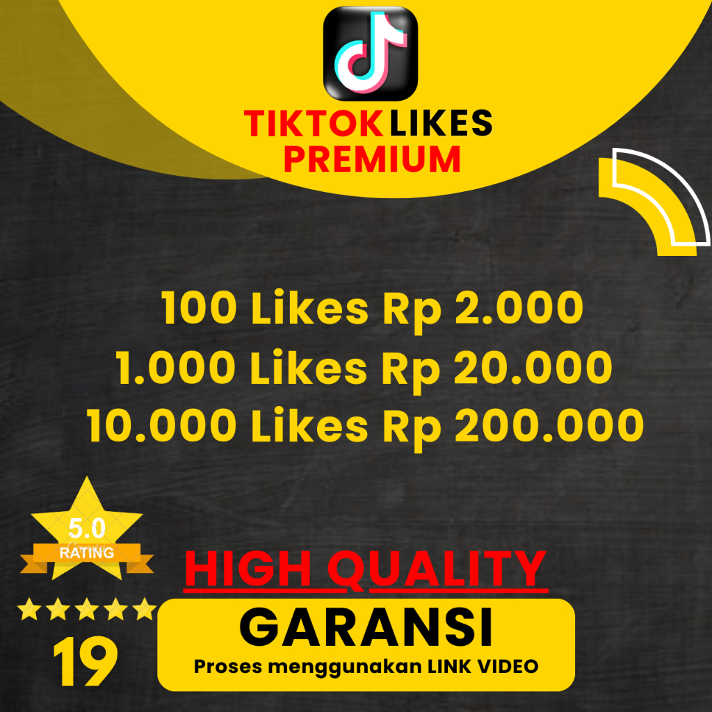 Tiktok Likes Premium - HIGH QUALITY - Tiktok Likes Permanen