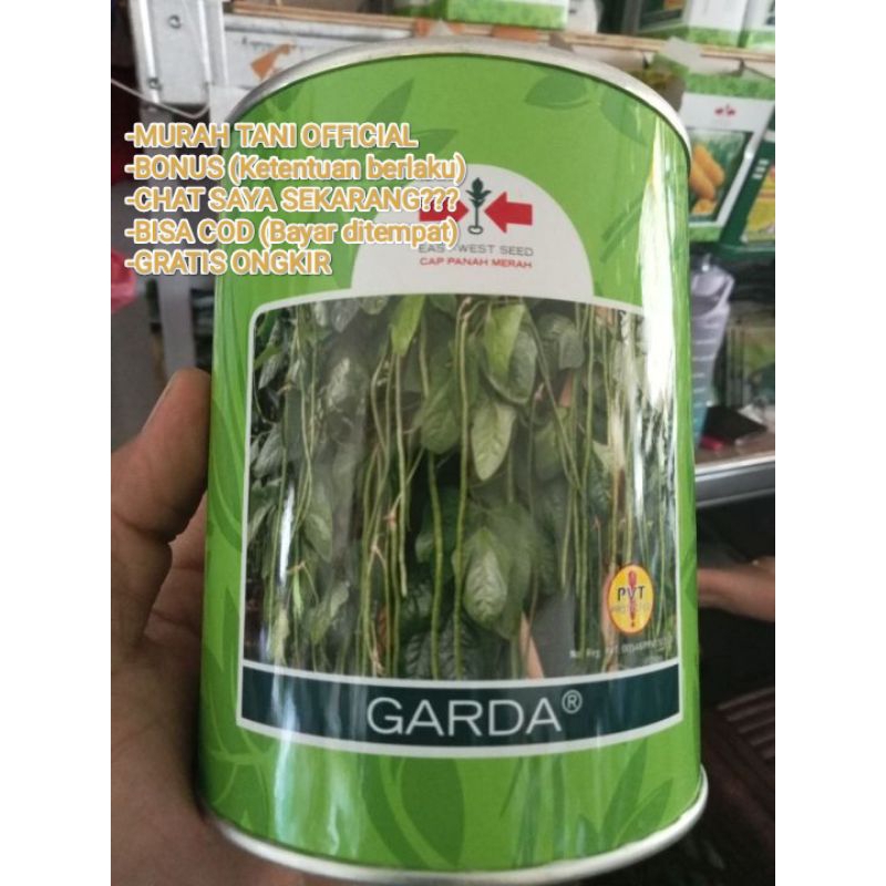 

Benih Kacang Panjang Guarda F1 (Tahan Virus) Isi 500 Btr Expayed 2025 Cap Panah merah