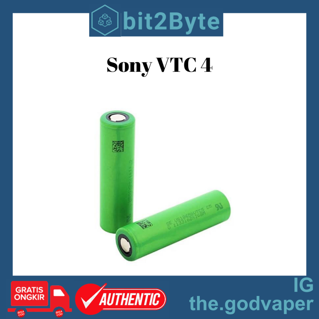 Sony VTC4 Baterai 18650 2100 MAH Authentic
