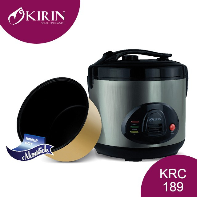 KIRIN Magic Com 2 Liter Rice Cooker - KRC 189 (Alloy)