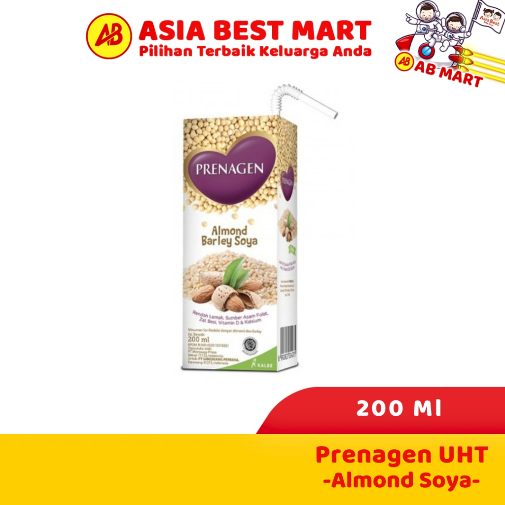 

Prenagen Uht Susu Almond Soya Box 200Ml/Susu/Susu Kotak