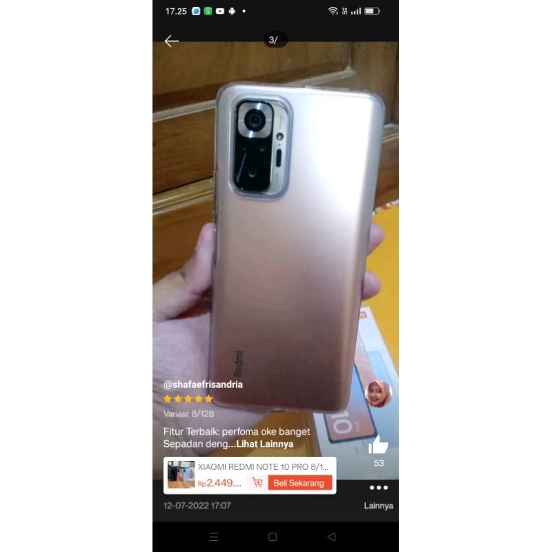 Redmi not 10 seken