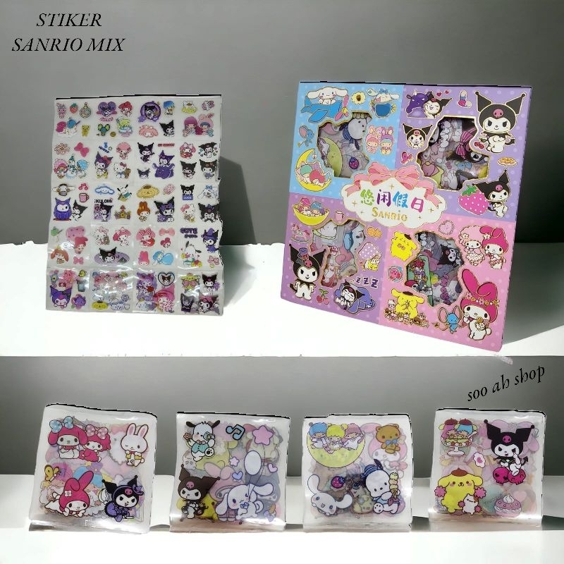 STIKER SANRIO MIX KARAKTER CINNAMOROLL ,MY MELODY