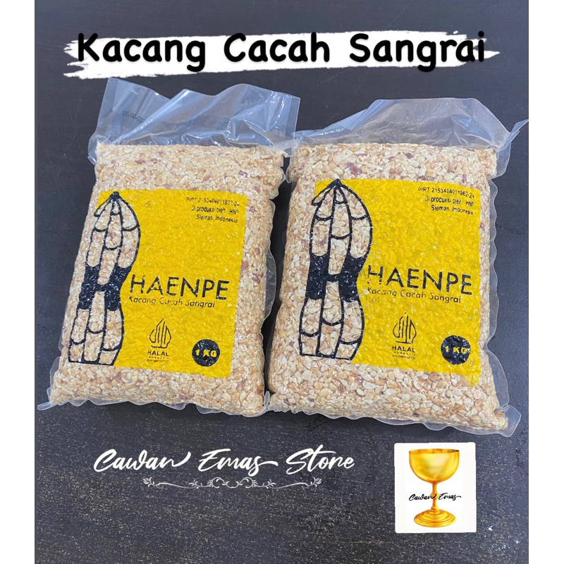 

1000 gram kacang cacah sangrai haenpe / kacang cincang
