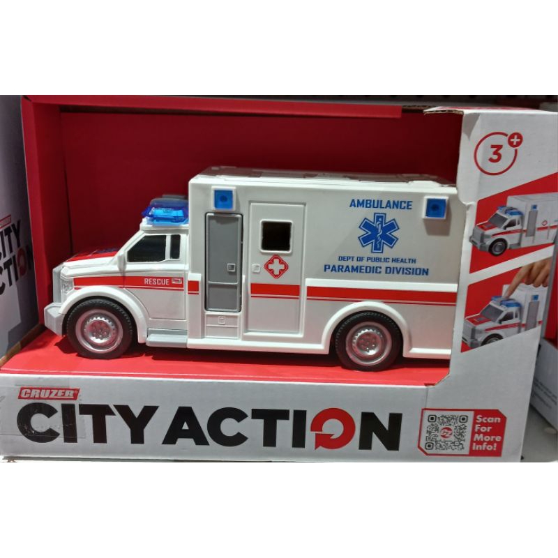 Mainan anak-anak Cruzer City Action Ambulance Car - TK