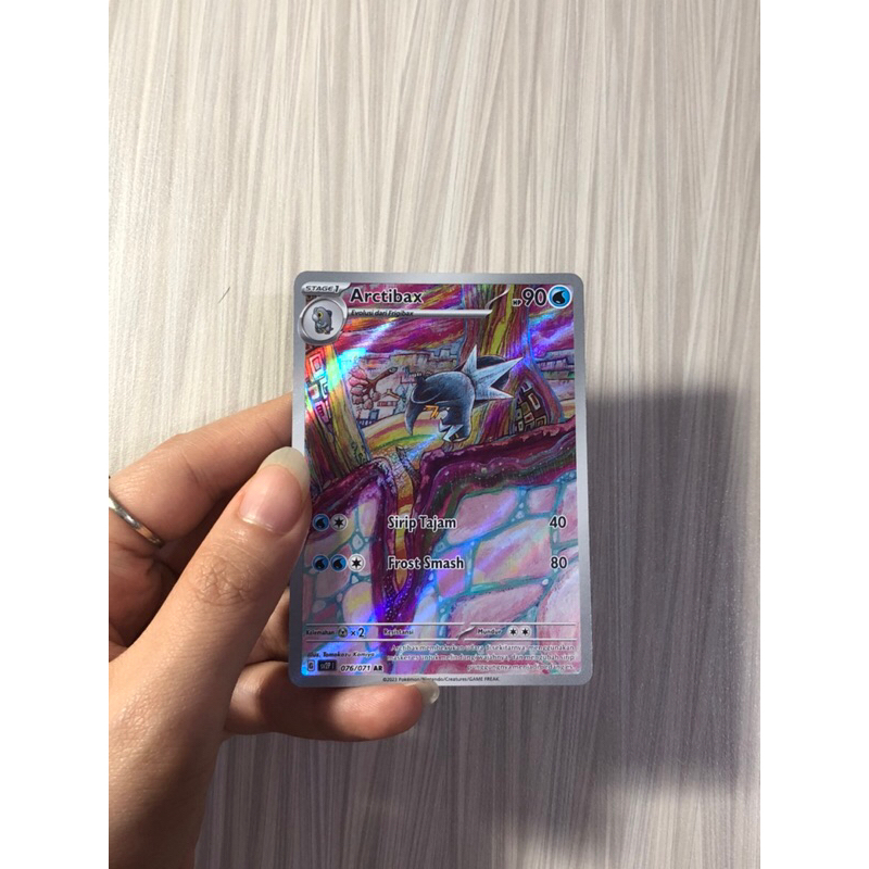 Kartu Pokemon Original EX Hologram Trading Card Slowking Arctibax Greedent murah