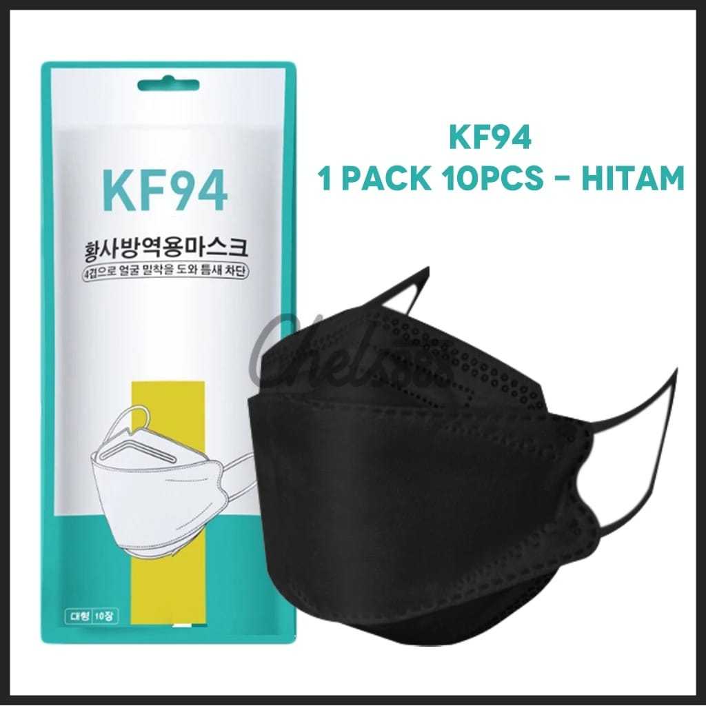 (T) KF94 King Mask | Masker KF94 | Masker Korea | Masker KF94 Hitam | KF94 Masker