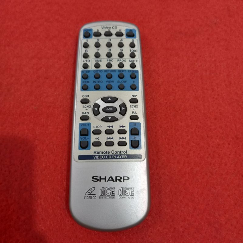 Remote VCD Player SHARP Original Asli .