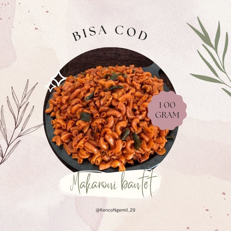 

MAKARONI BANTET PEDAS MANIS NETTO 100 GRAM