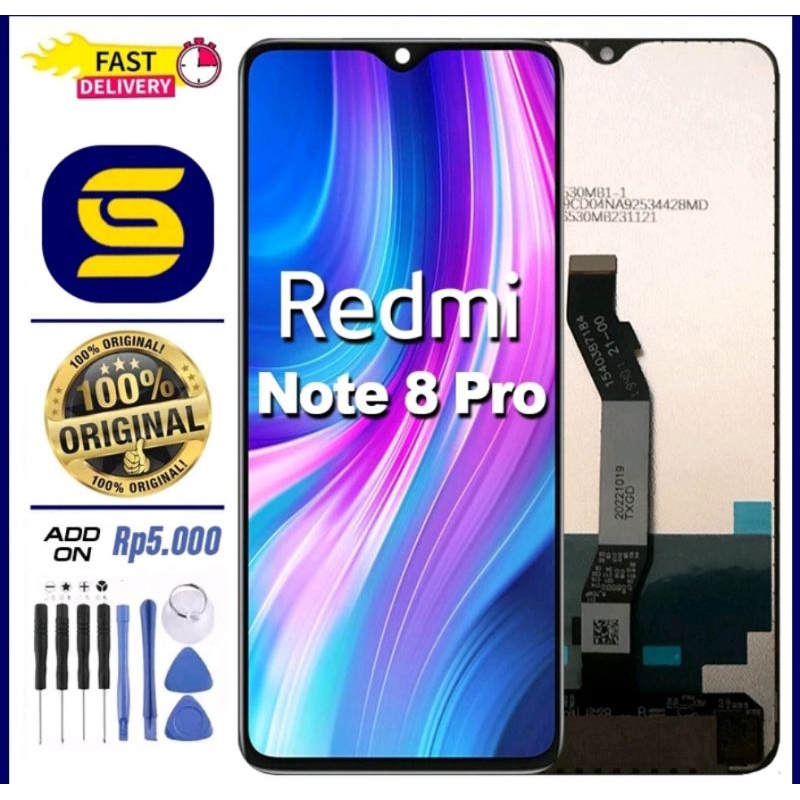 lcd hp xiaomi note 8 pro