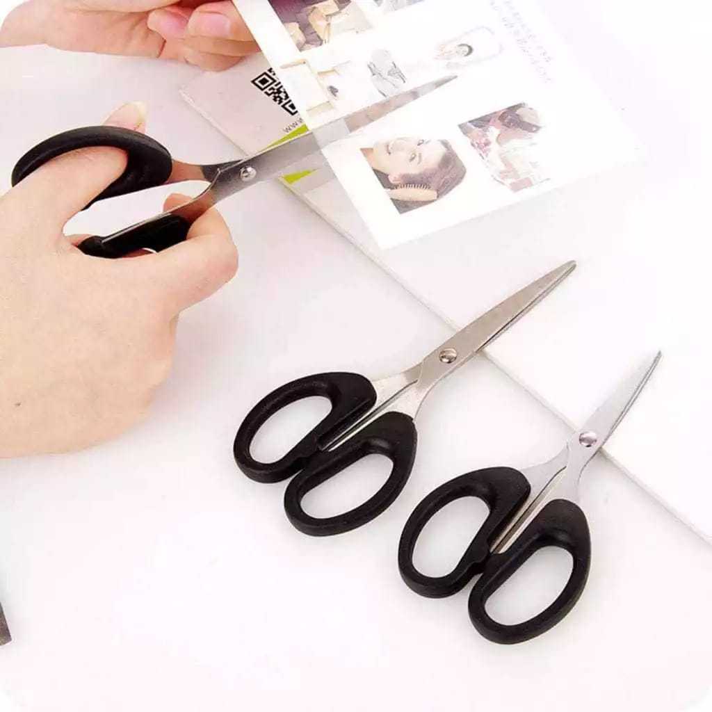 

Gunting Kertas Stainless Steel Serbaguna / Gunting Pemotong Rambut Kain Plastik / Gunting Tebal Multifungsi