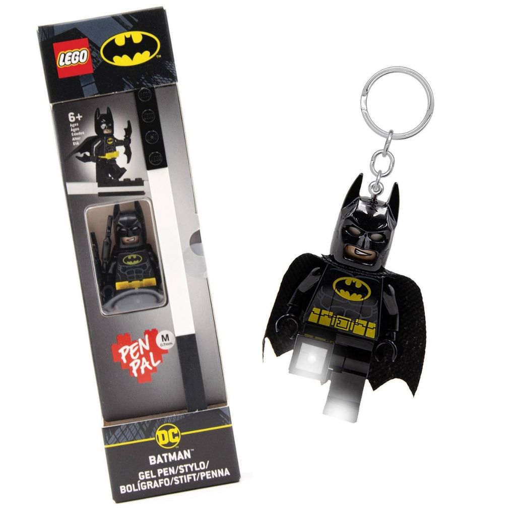 

LEGO Super Heroes Batman Gel Pen Black Ink with Keychain Light