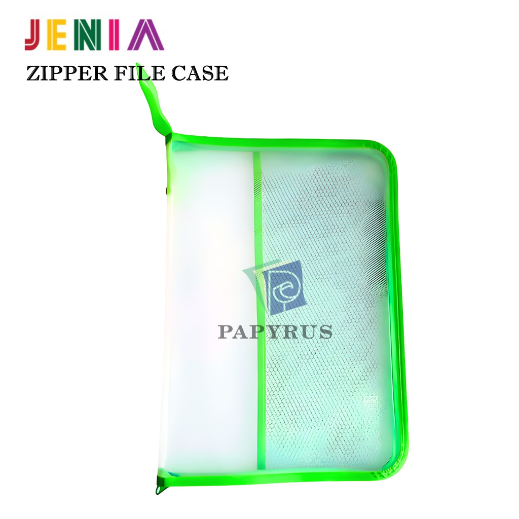 

MAP ZIPPER JARING / MAP ZIPPER JALA / MAP PLASTIK RESLETING / MAP TENTENG / MAP JINJING / ZIPPER FILE CASE FOLIO JENIA HIJAU