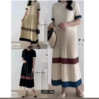 dress rajut import premium