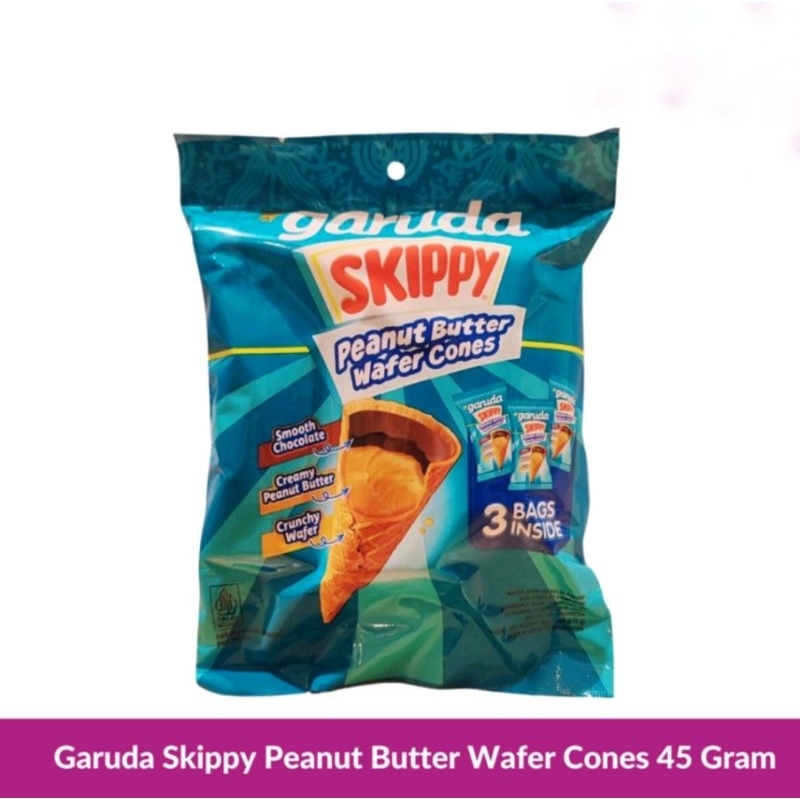 

Garuda Skippy Peanut Butter Wafer Cones 45gr