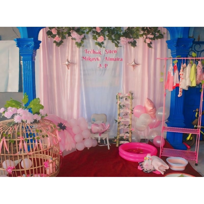 Backdrop dan Perlengkapan tedak siten