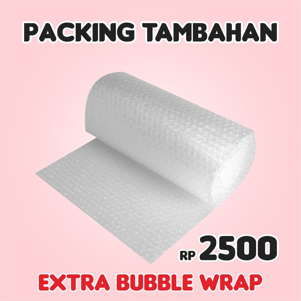 

BUBBLE WRAP PACKING Tambahan Extra Bubble Pelindung Paket Aman