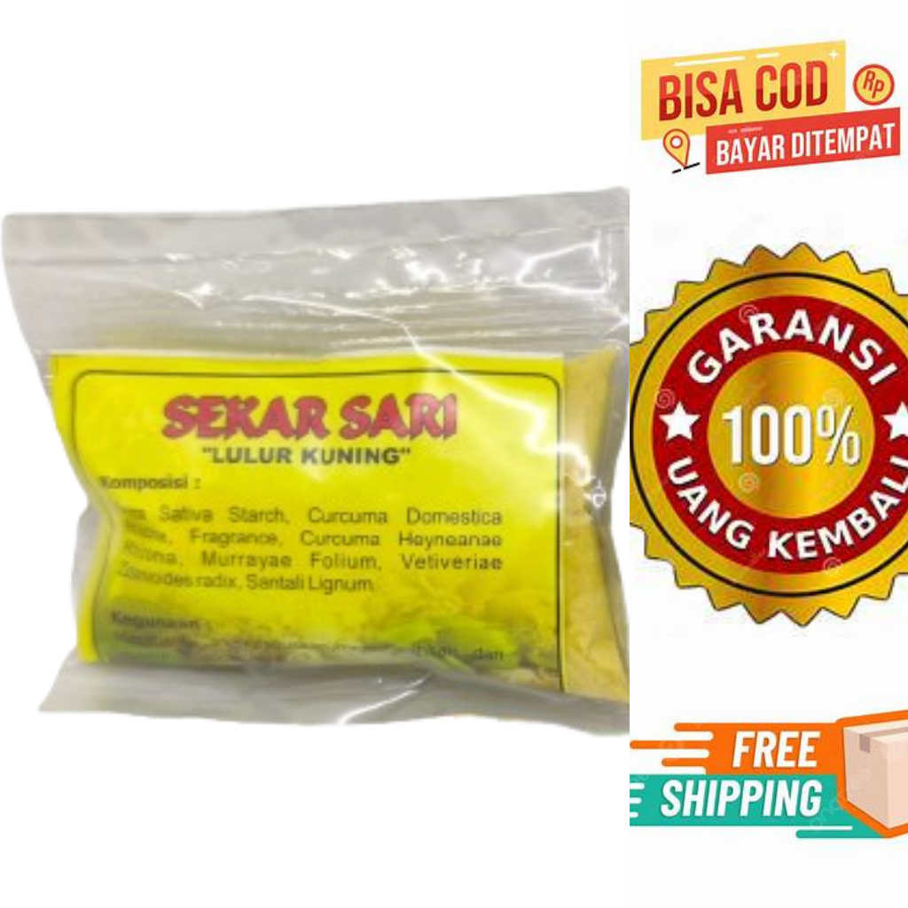 Sekar Sari 1 Pcs / Sekar Sari Lulur Kuning ( Satuan ) /  Sekar Sari / Sekar Sari Kuning / Sekar Sari