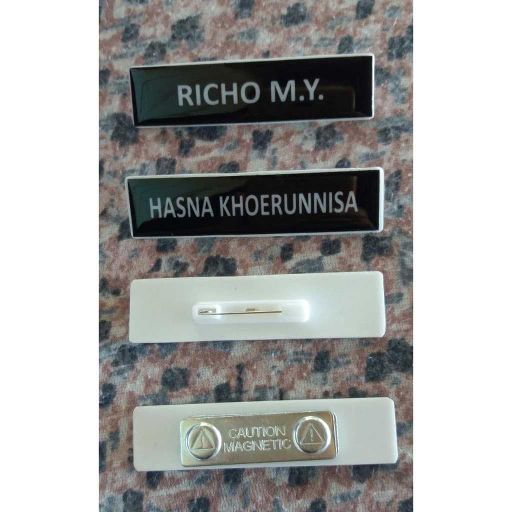 

Name tag / Papan Nama Akrilik Peniti I Paku I Magnet Bazzart