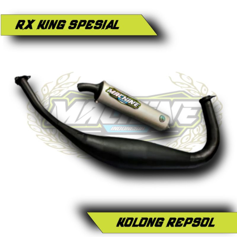 KNALPOT KOLONG REPSOL RX KING SPESIAL BLACK SERIES ORIGINAL MACHINE COPY ABRT