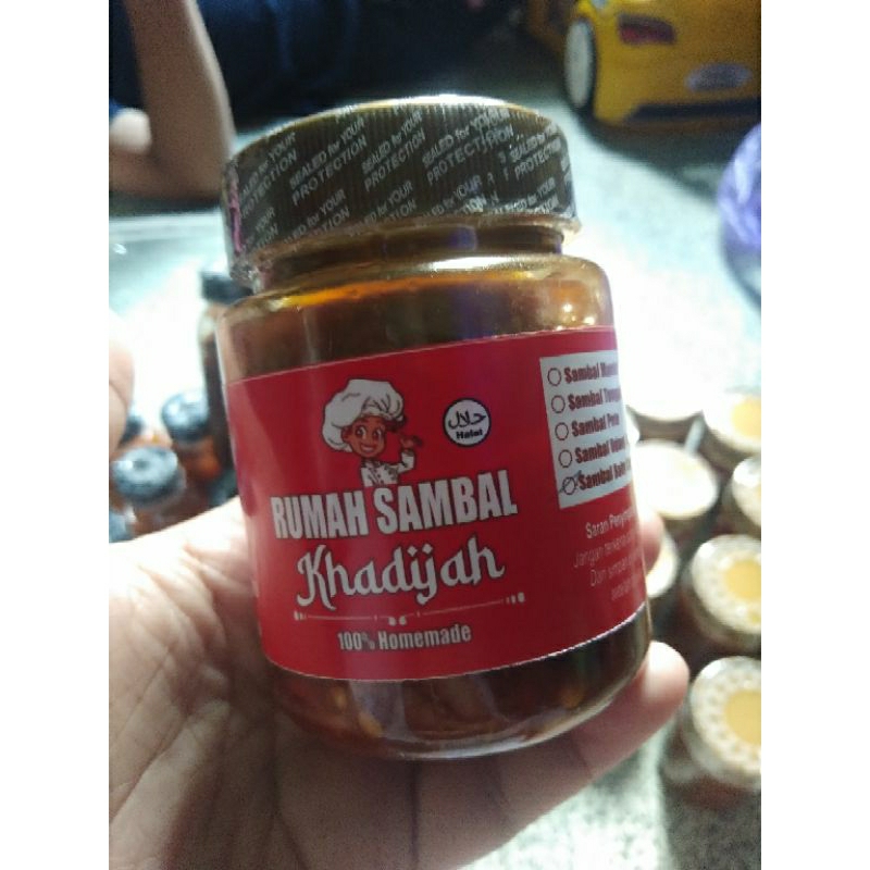 

sambal baby cumi 200 gr murah meriah