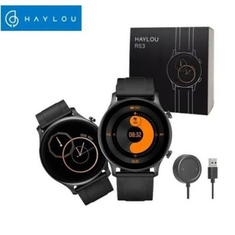 NEW smartwatch haylou RS3 amoled bisa konek ios dan android garansi 12 bulan