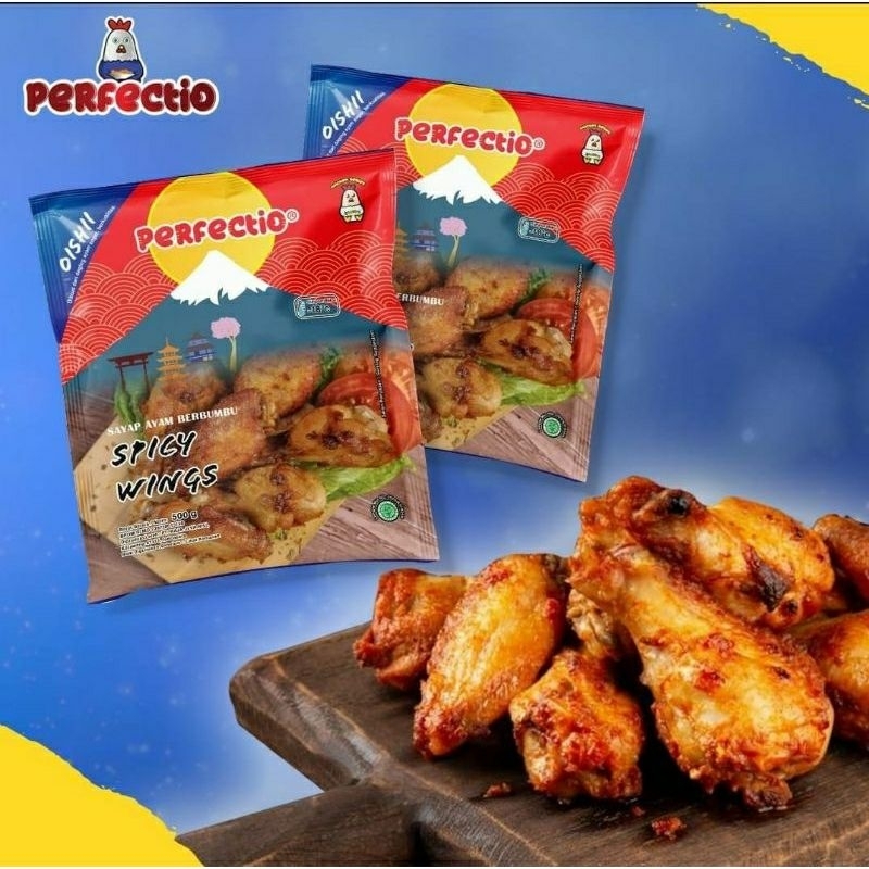 

spicy wings perfectio 500gram sayap ayam berbumbu wa